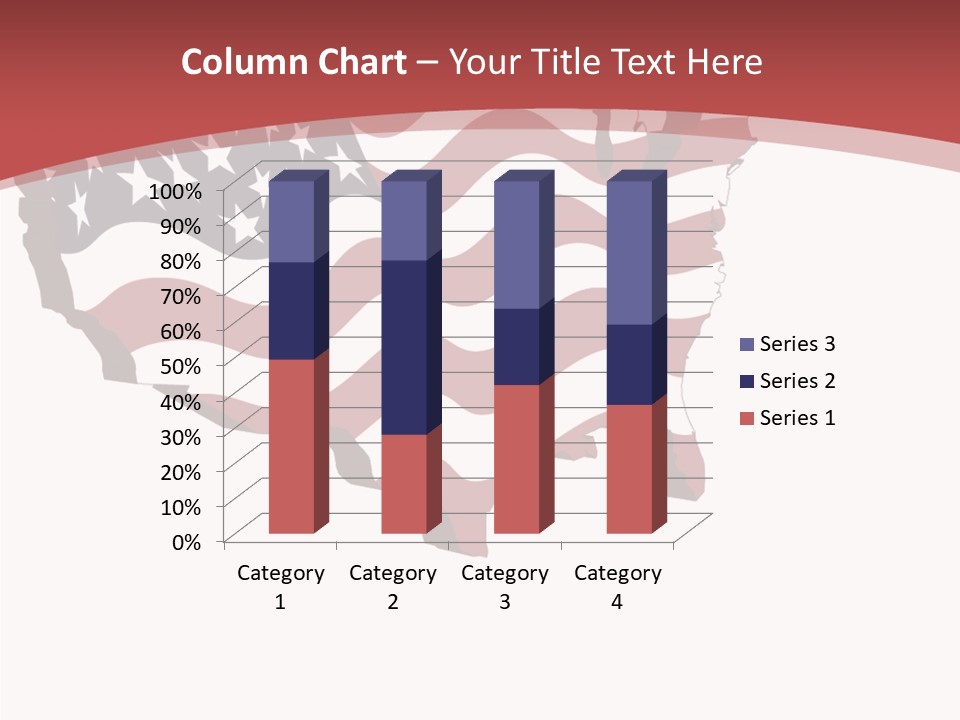 Illustration Graphic Red PowerPoint Template