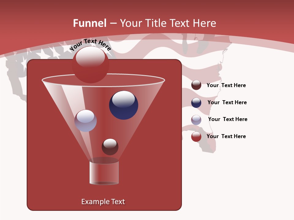 Illustration Graphic Red PowerPoint Template