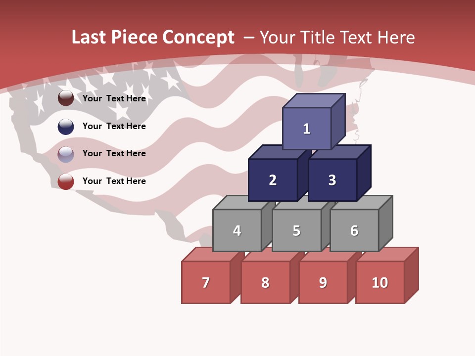 Illustration Graphic Red PowerPoint Template