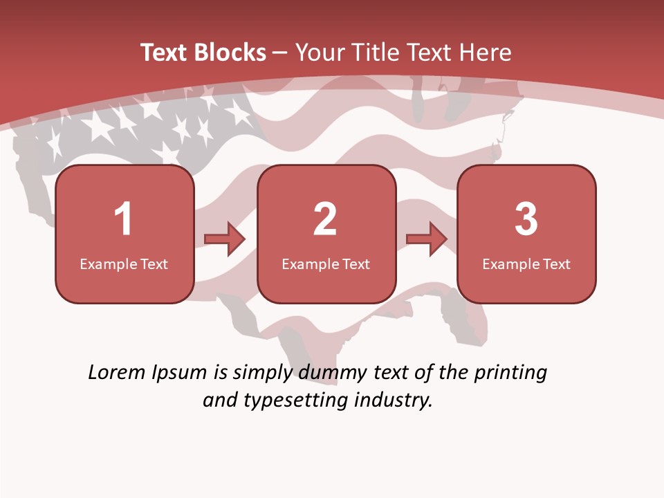 Illustration Graphic Red PowerPoint Template