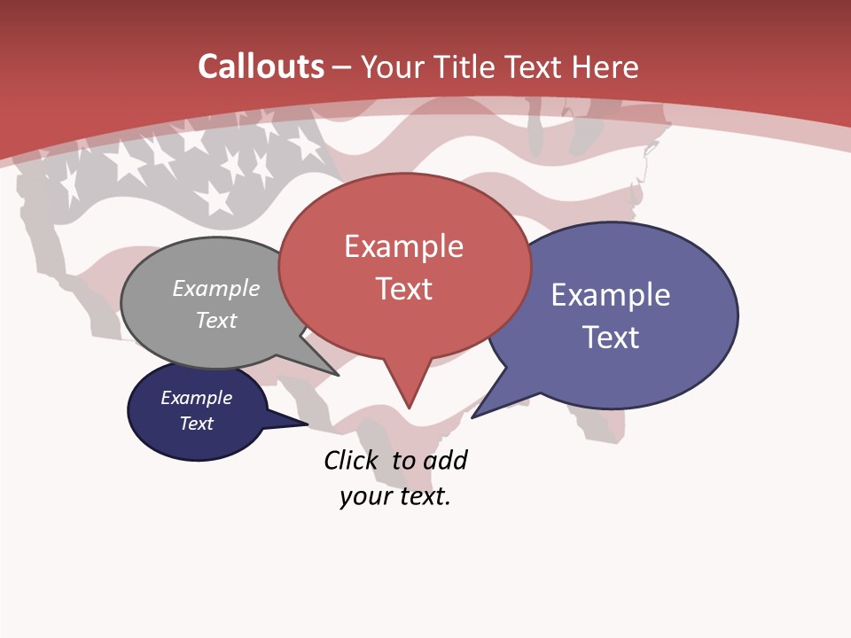 Illustration Graphic Red PowerPoint Template