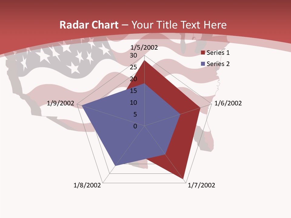 Illustration Graphic Red PowerPoint Template