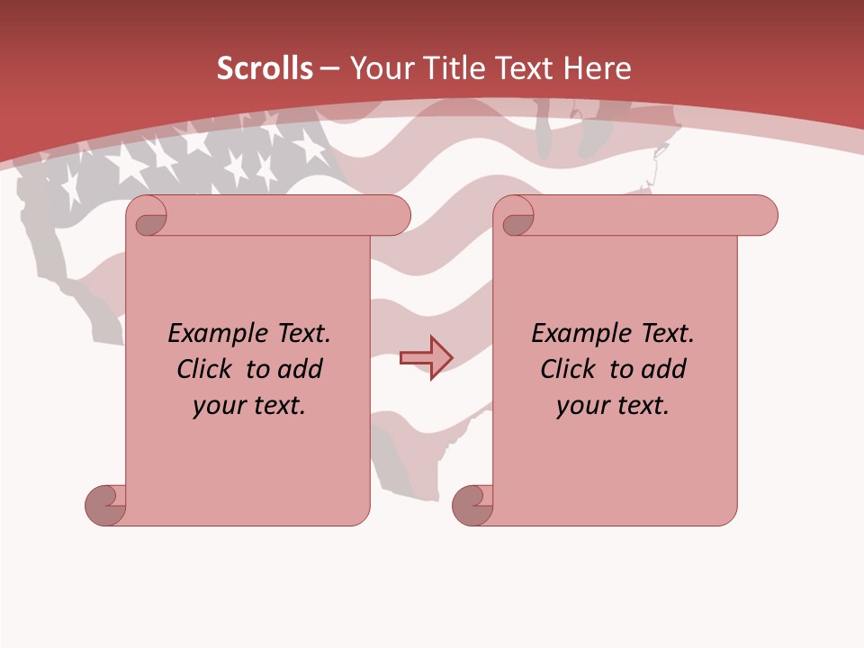 Illustration Graphic Red PowerPoint Template