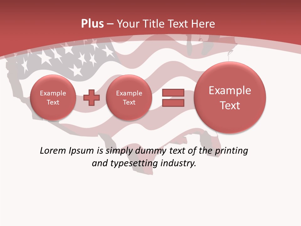 Illustration Graphic Red PowerPoint Template