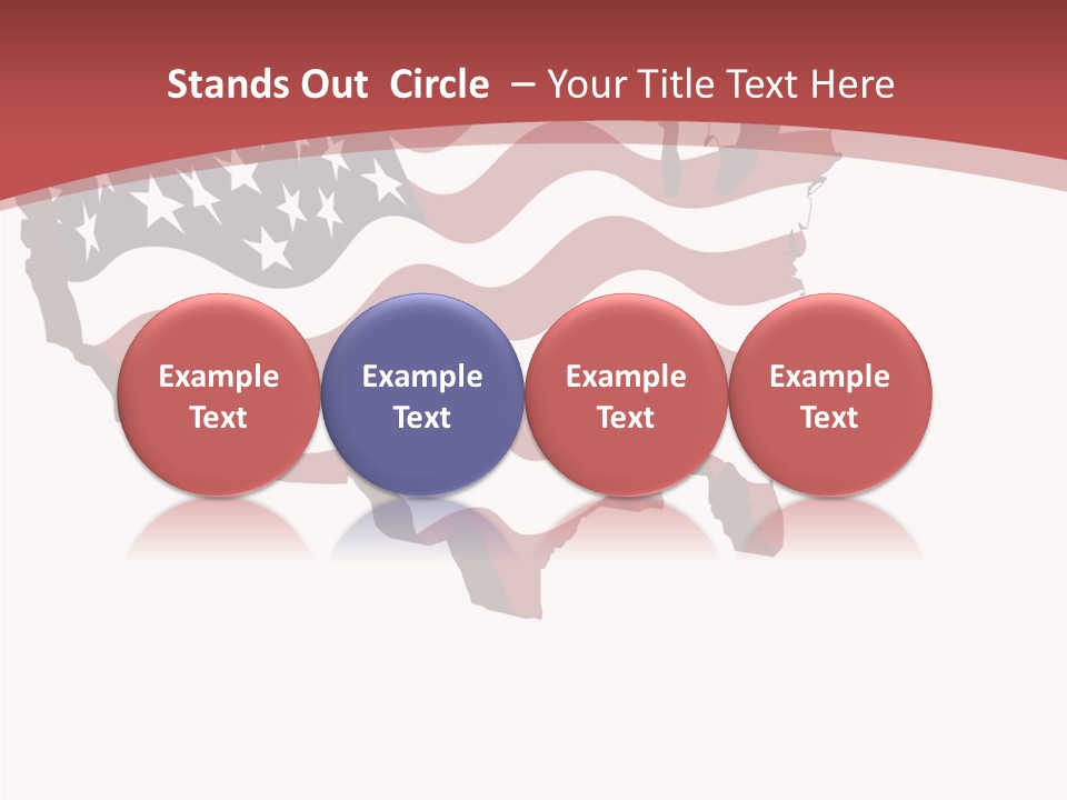 Illustration Graphic Red PowerPoint Template