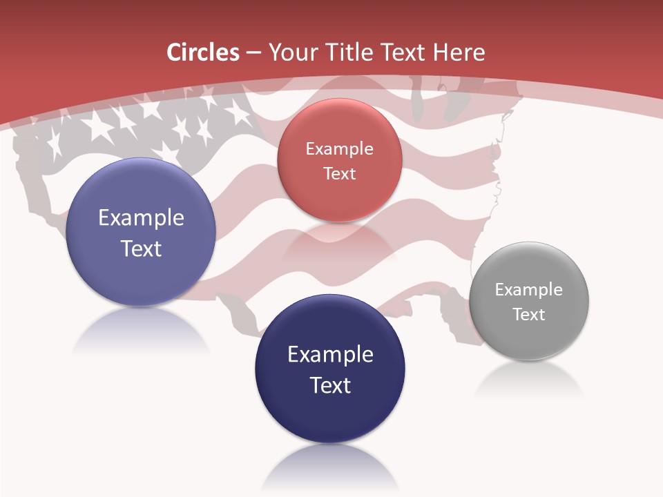 Illustration Graphic Red PowerPoint Template