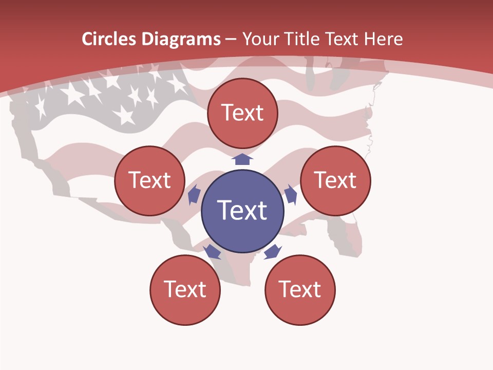 Illustration Graphic Red PowerPoint Template