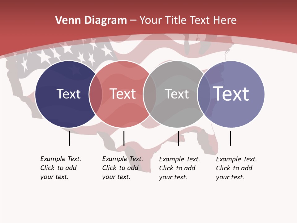 Illustration Graphic Red PowerPoint Template