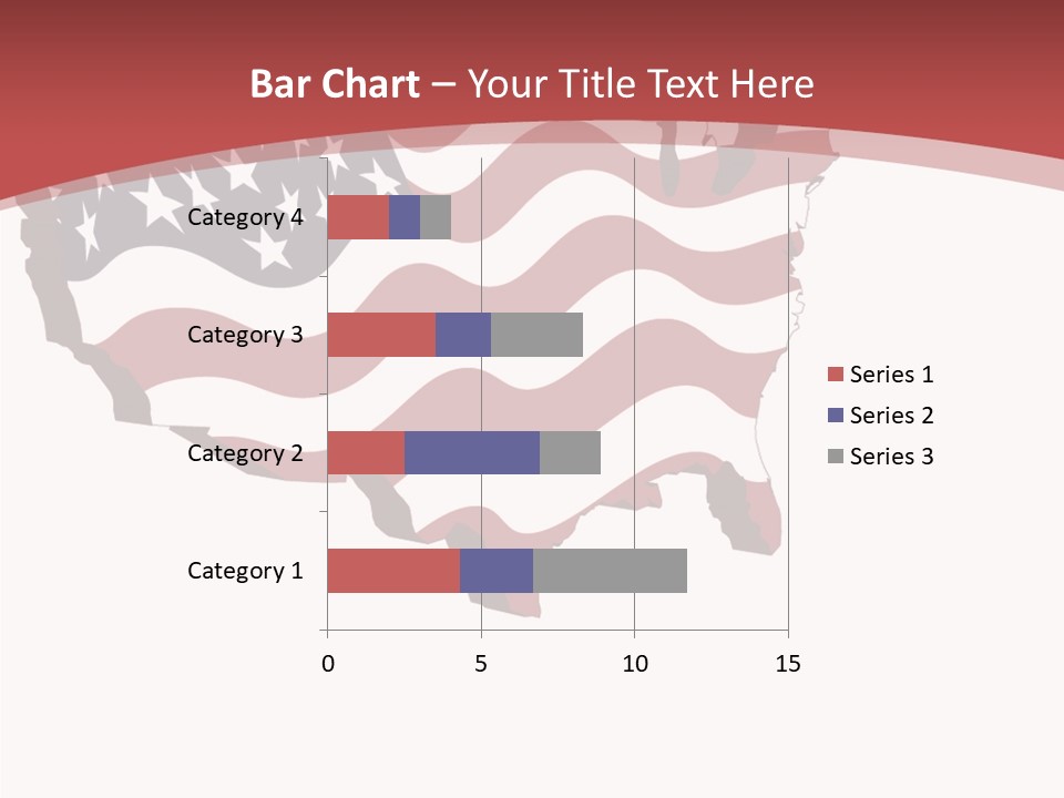 Illustration Graphic Red PowerPoint Template