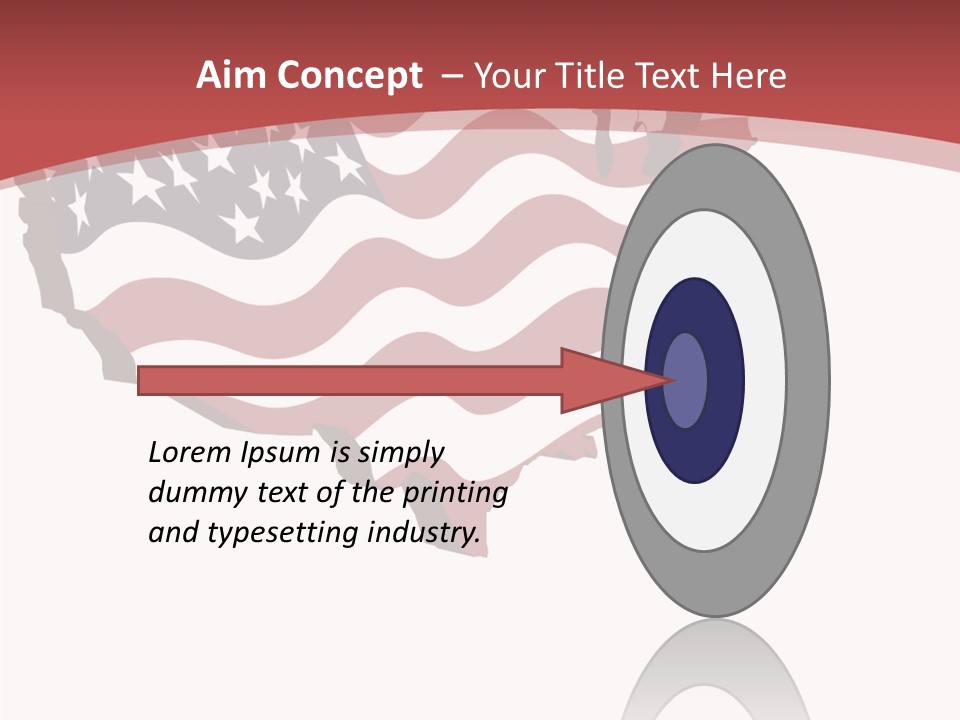 Illustration Graphic Red PowerPoint Template