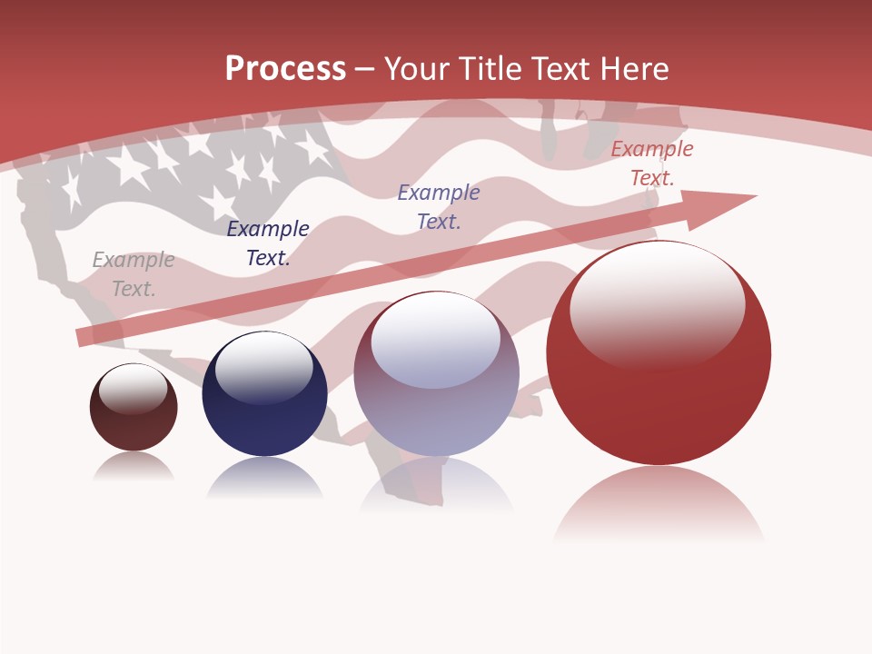 Illustration Graphic Red PowerPoint Template