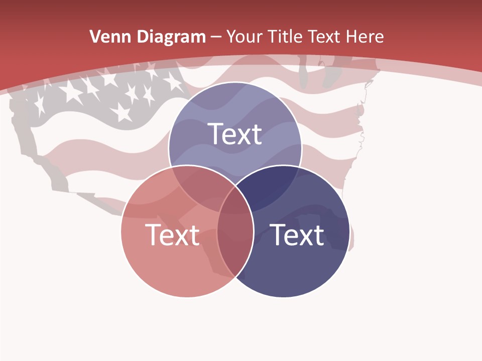 Illustration Graphic Red PowerPoint Template