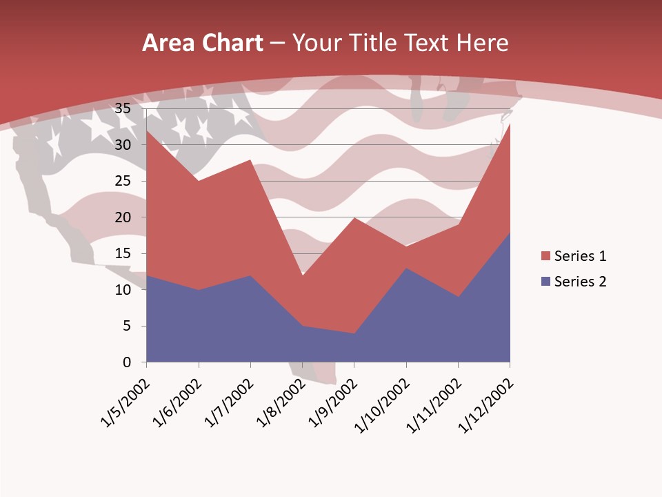 Illustration Graphic Red PowerPoint Template