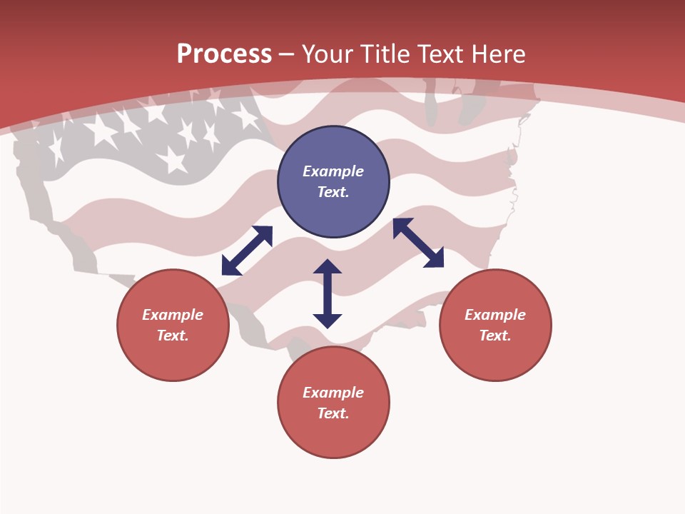 Illustration Graphic Red PowerPoint Template