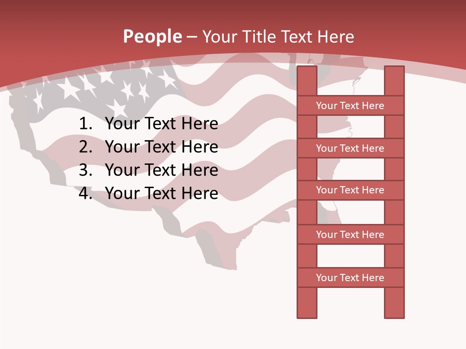 Illustration Graphic Red PowerPoint Template