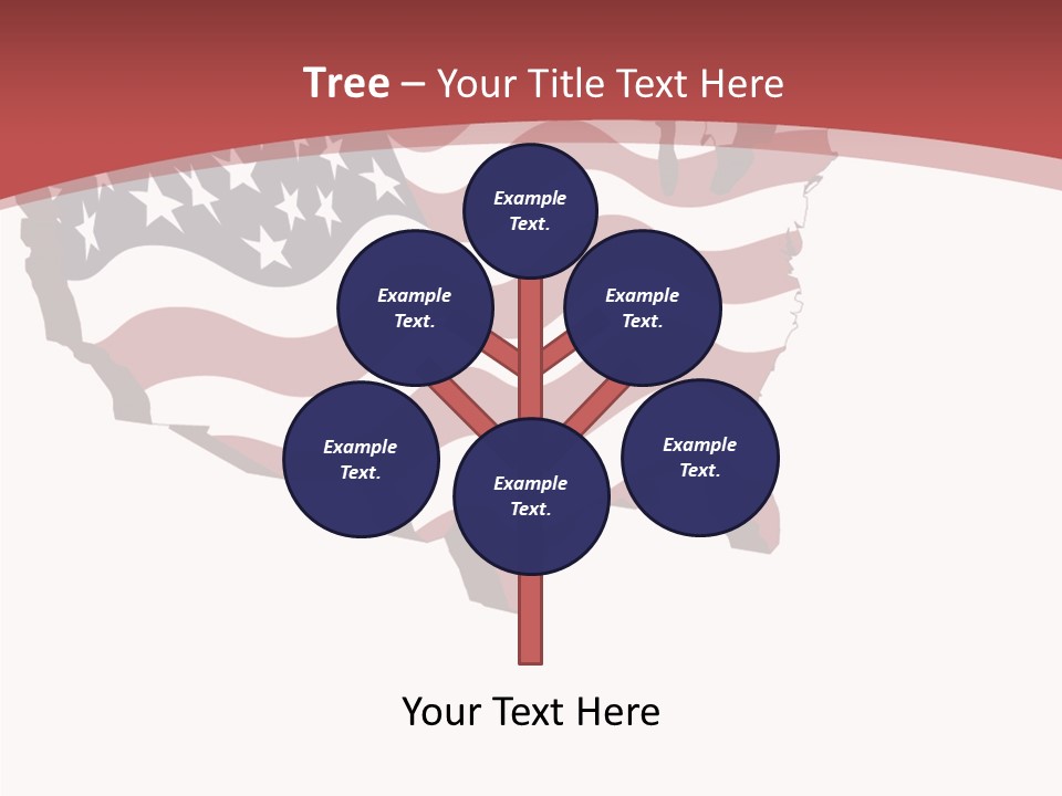 Illustration Graphic Red PowerPoint Template