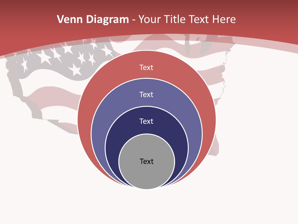 Illustration Graphic Red PowerPoint Template