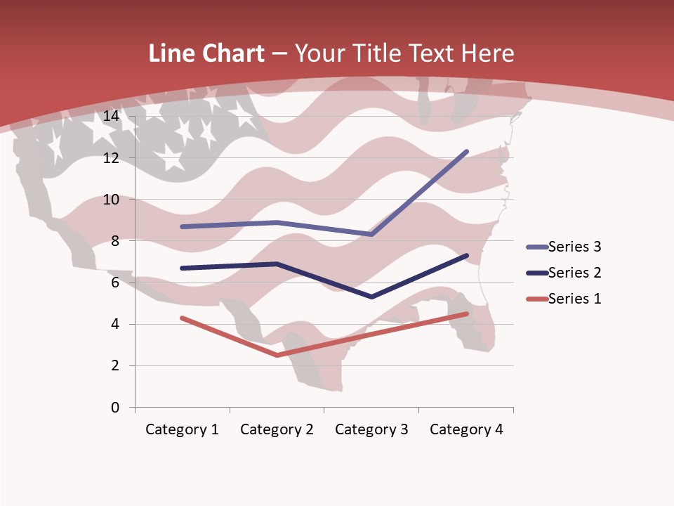 Illustration Graphic Red PowerPoint Template