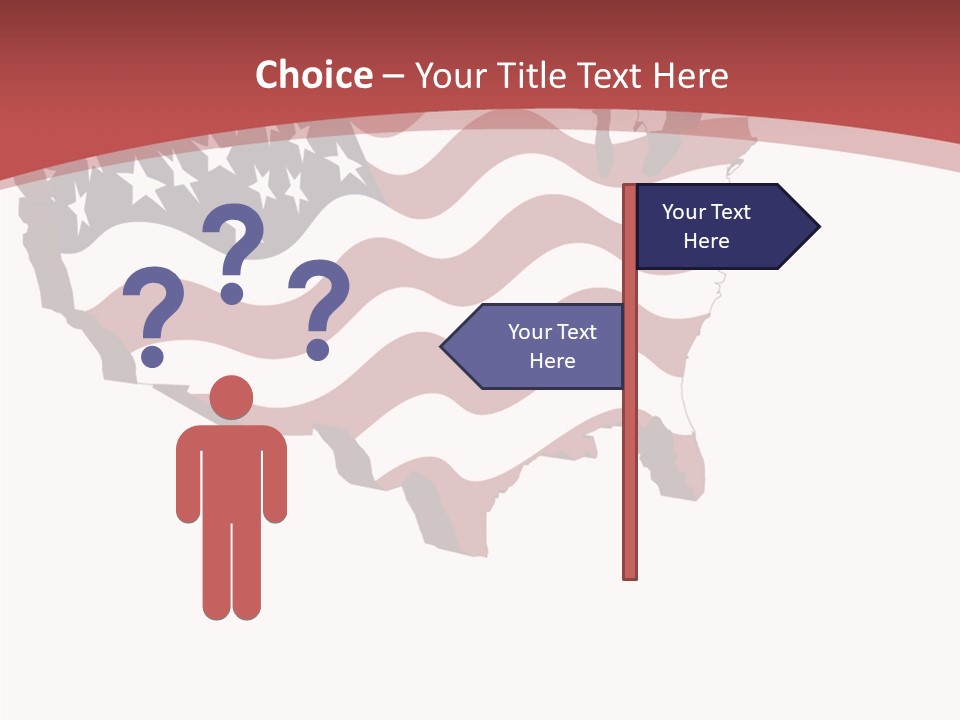 Illustration Graphic Red PowerPoint Template