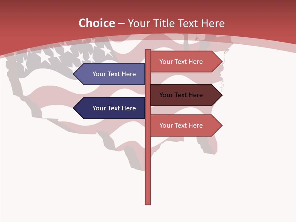 Illustration Graphic Red PowerPoint Template