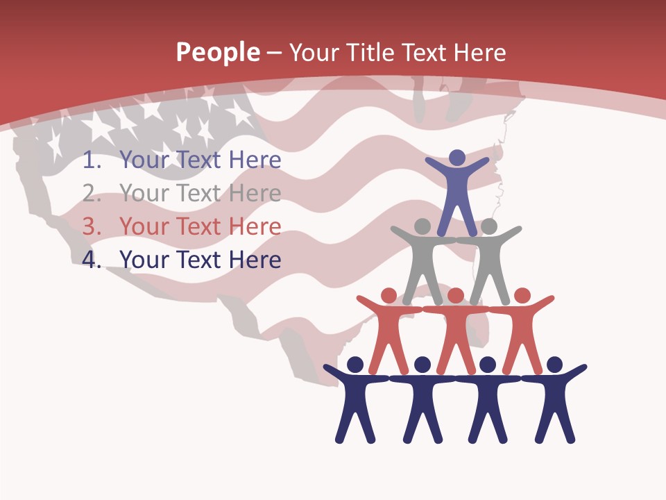 Illustration Graphic Red PowerPoint Template