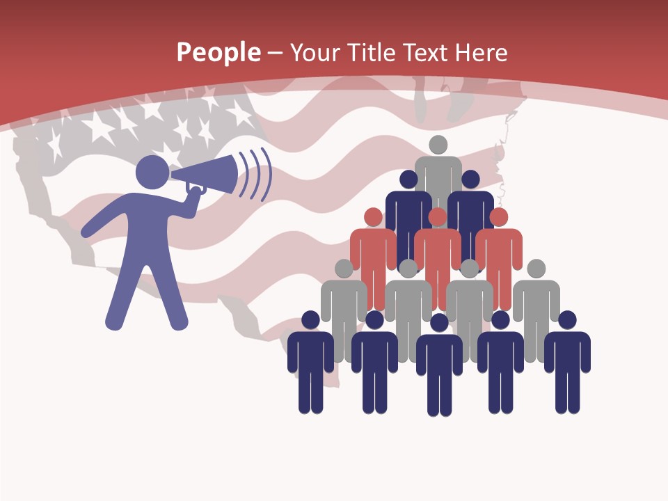 Illustration Graphic Red PowerPoint Template