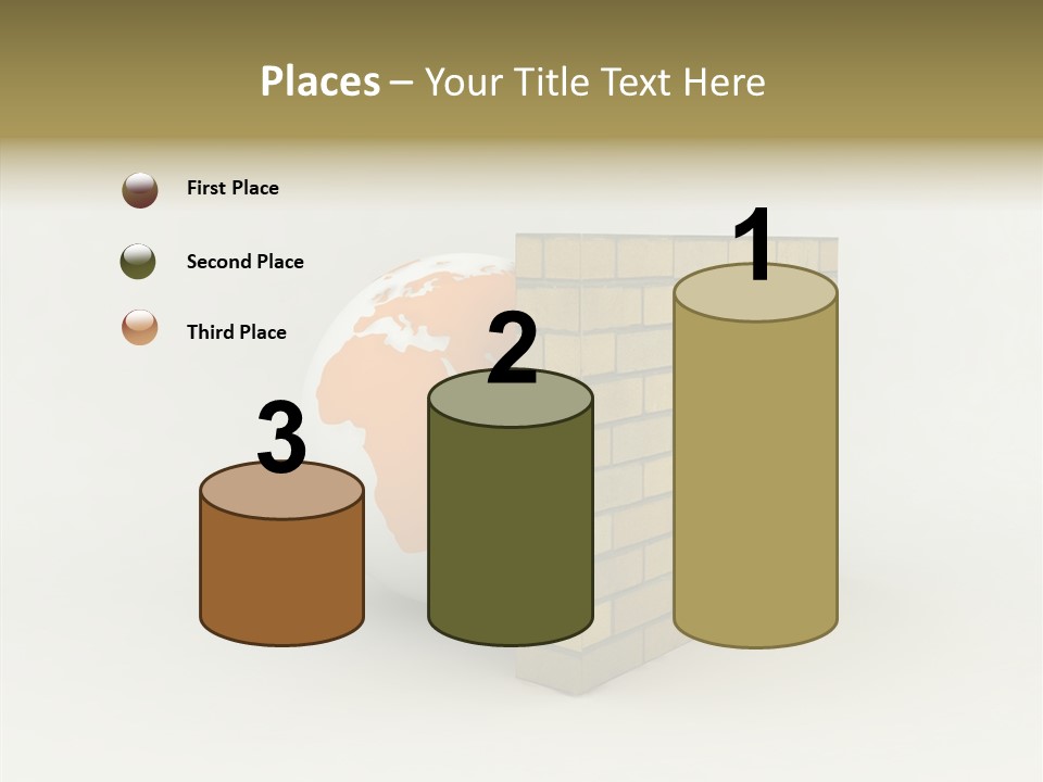 Bricks Globe Geo PowerPoint Template