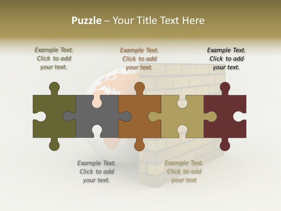 Bricks Globe Geo PowerPoint Template