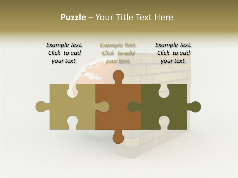 Bricks Globe Geo PowerPoint Template