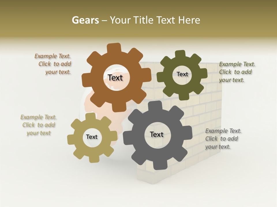 Bricks Globe Geo PowerPoint Template