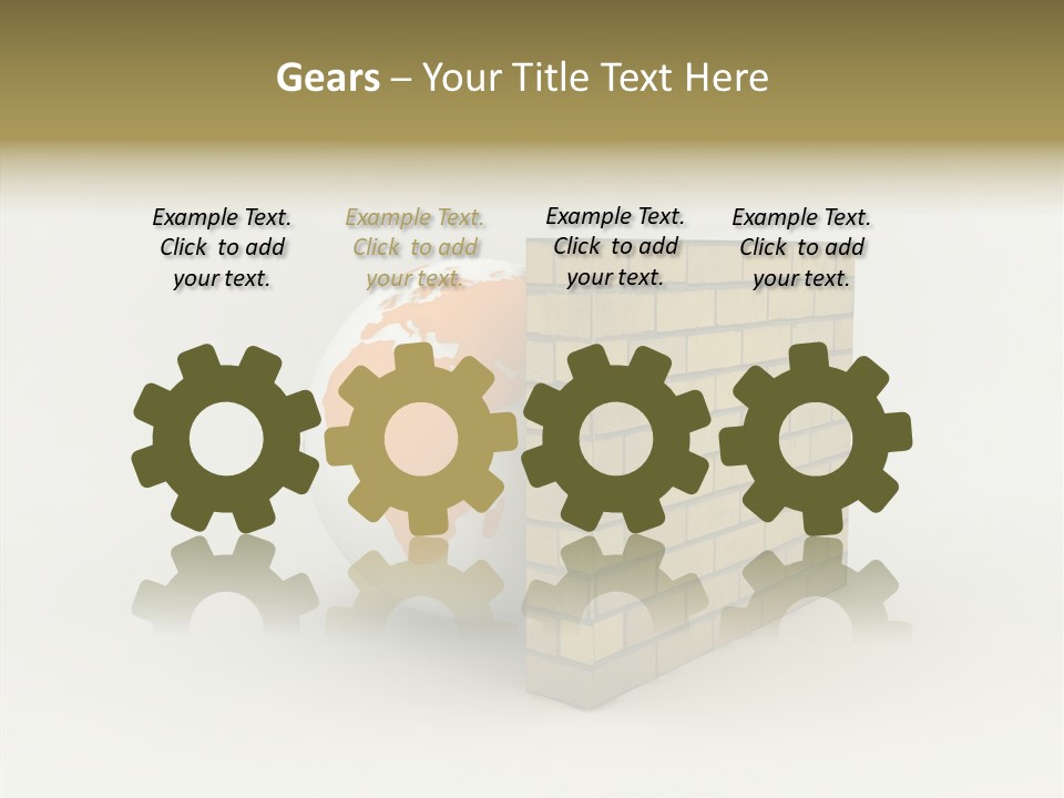 Bricks Globe Geo PowerPoint Template