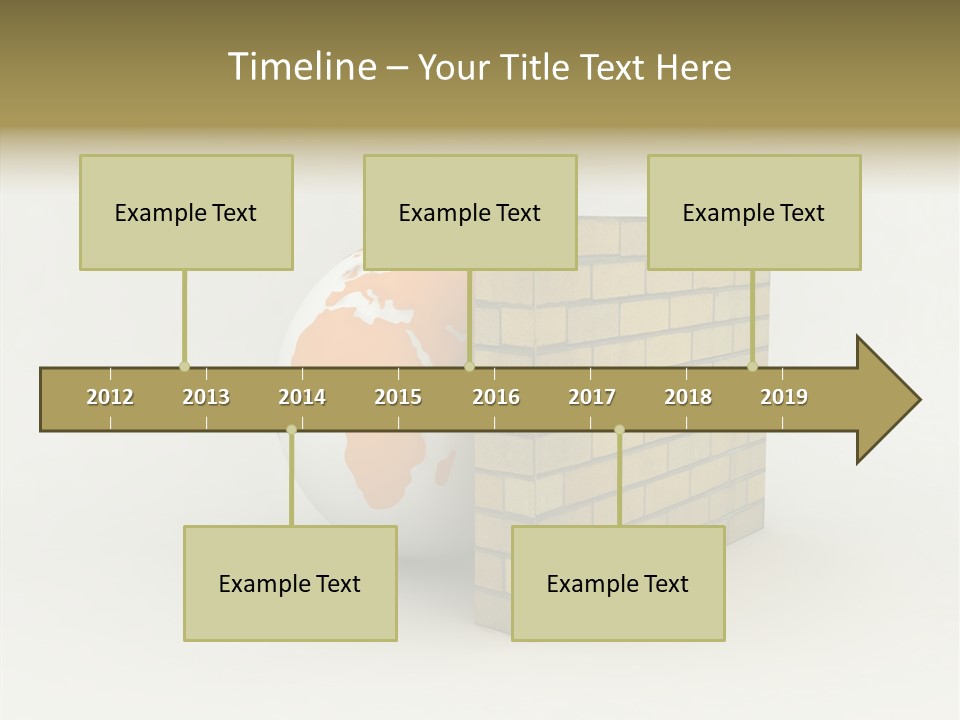 Bricks Globe Geo PowerPoint Template