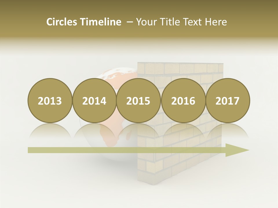 Bricks Globe Geo PowerPoint Template