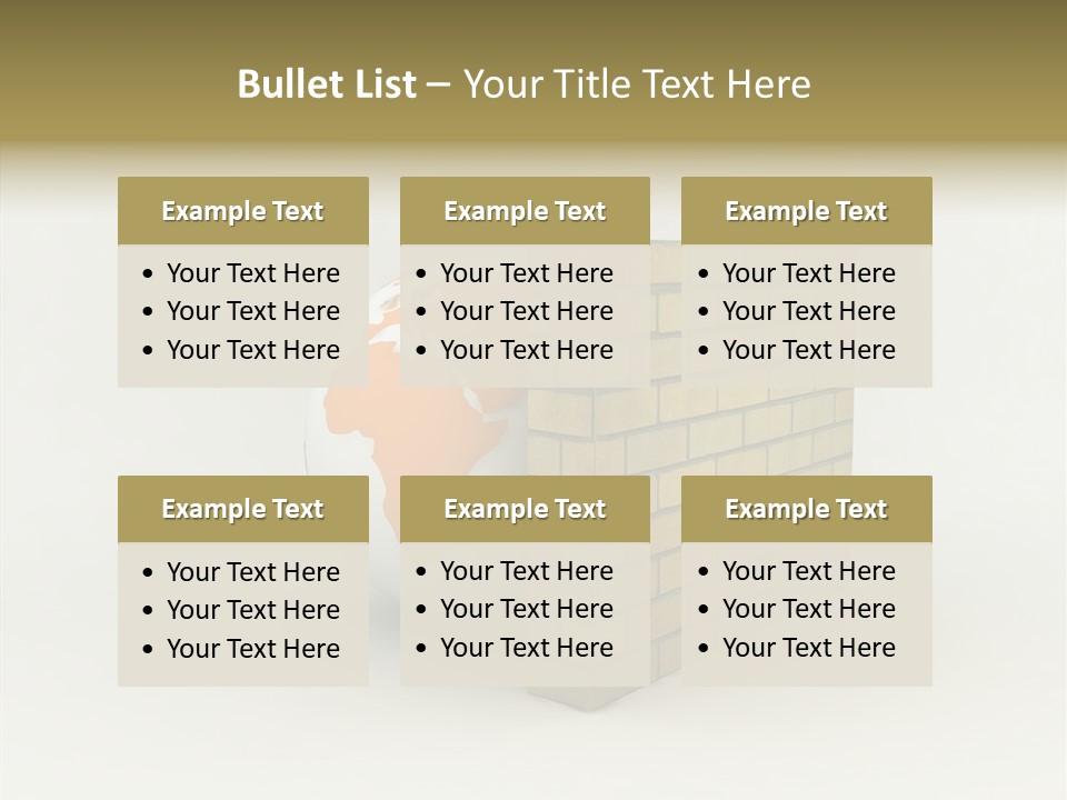 Bricks Globe Geo PowerPoint Template