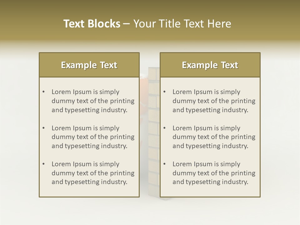 Bricks Globe Geo PowerPoint Template