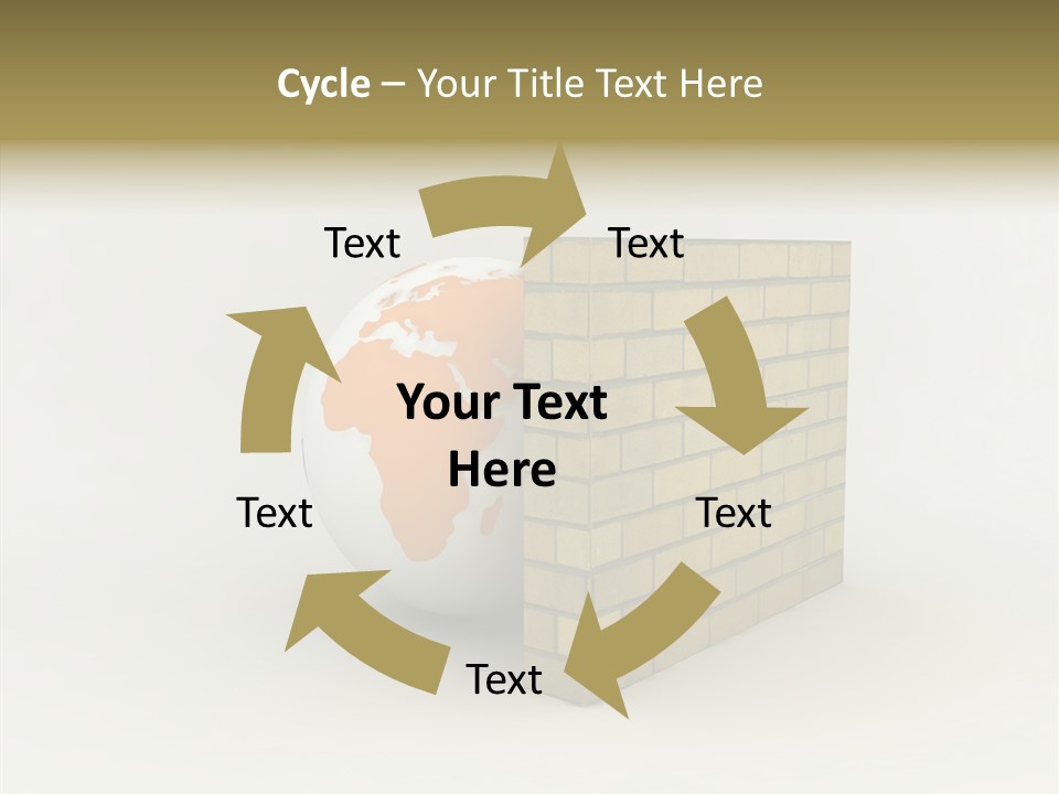 Bricks Globe Geo PowerPoint Template