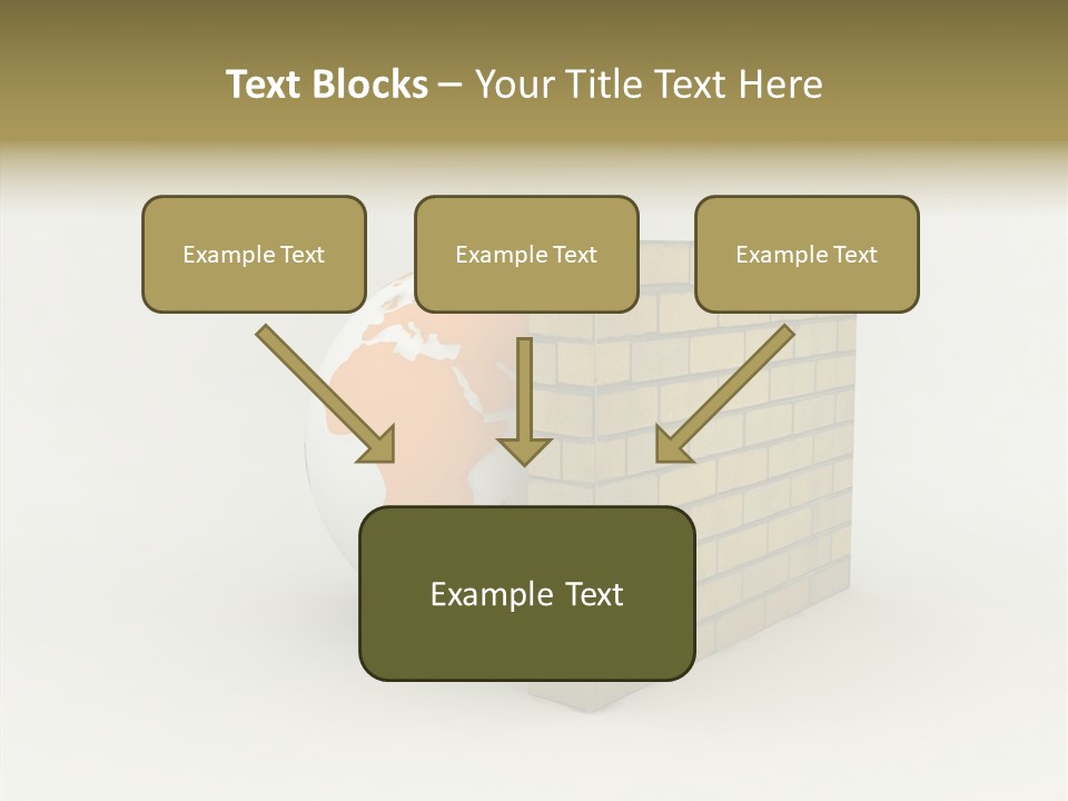 Bricks Globe Geo PowerPoint Template