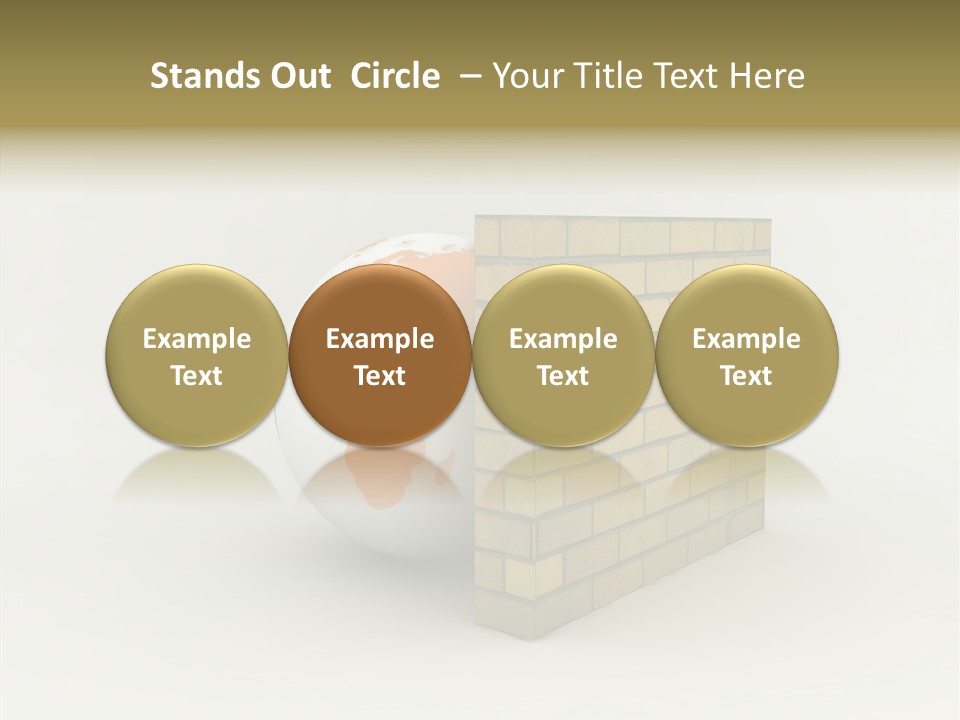 Bricks Globe Geo PowerPoint Template