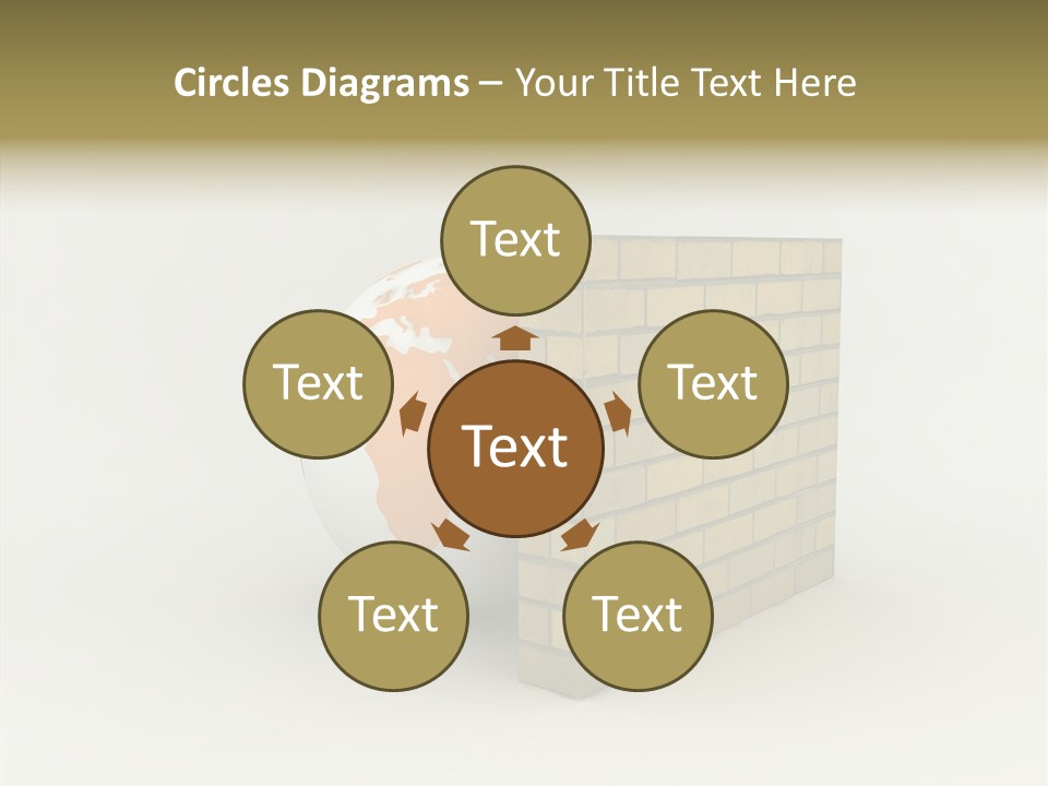 Bricks Globe Geo PowerPoint Template