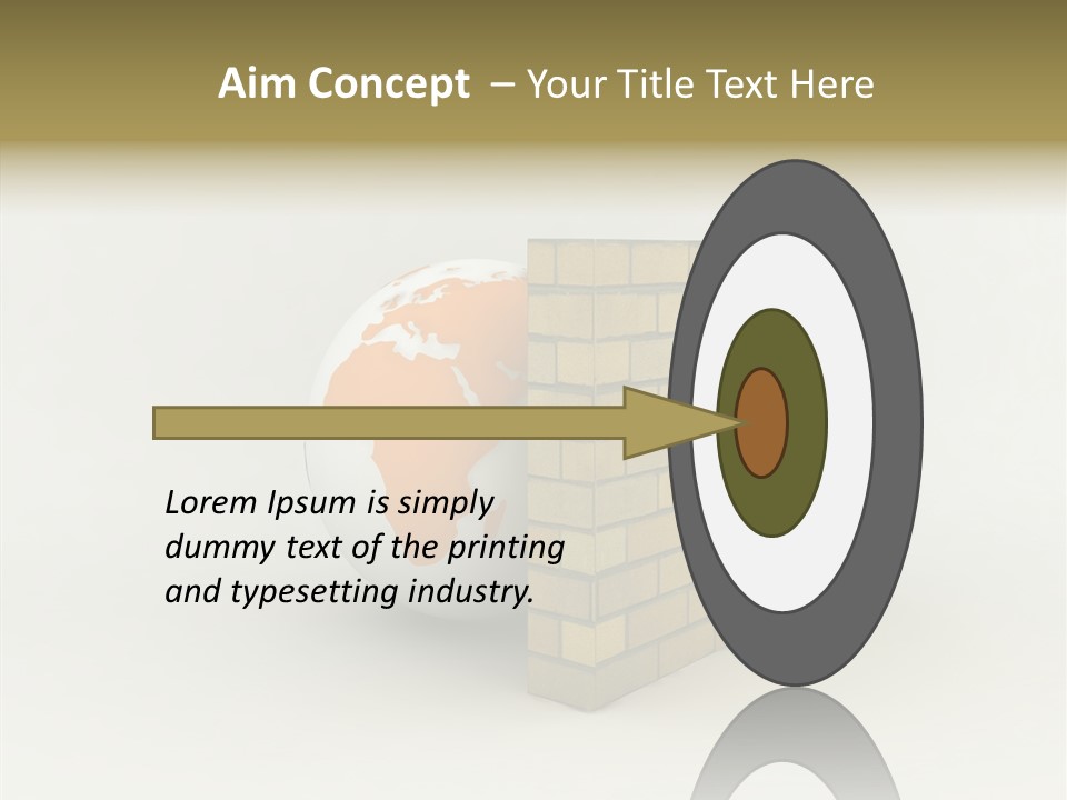 Bricks Globe Geo PowerPoint Template