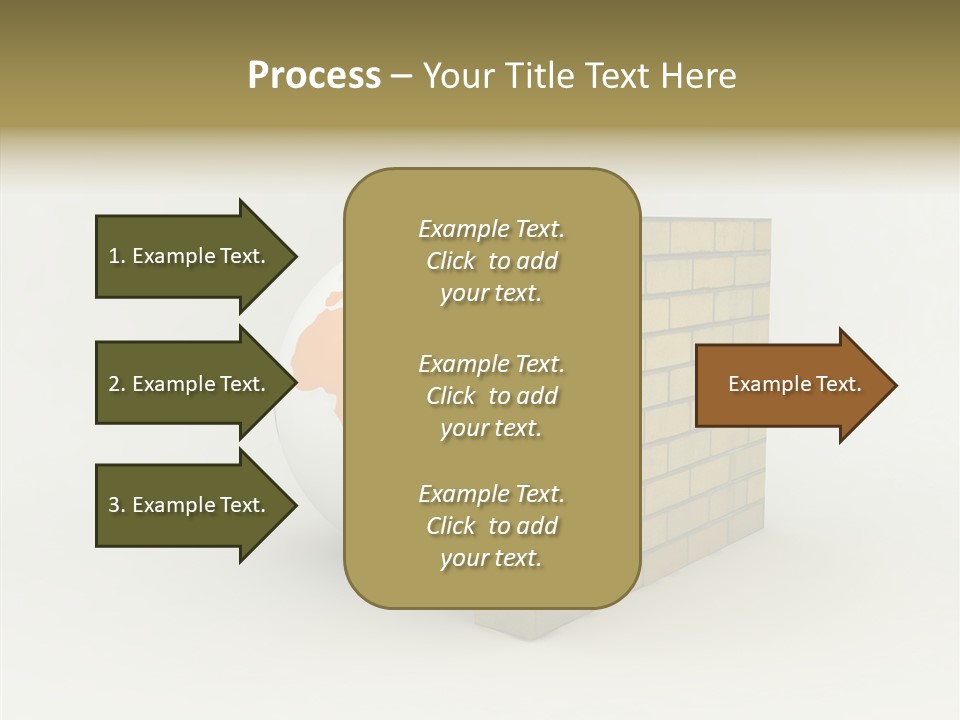 Bricks Globe Geo PowerPoint Template