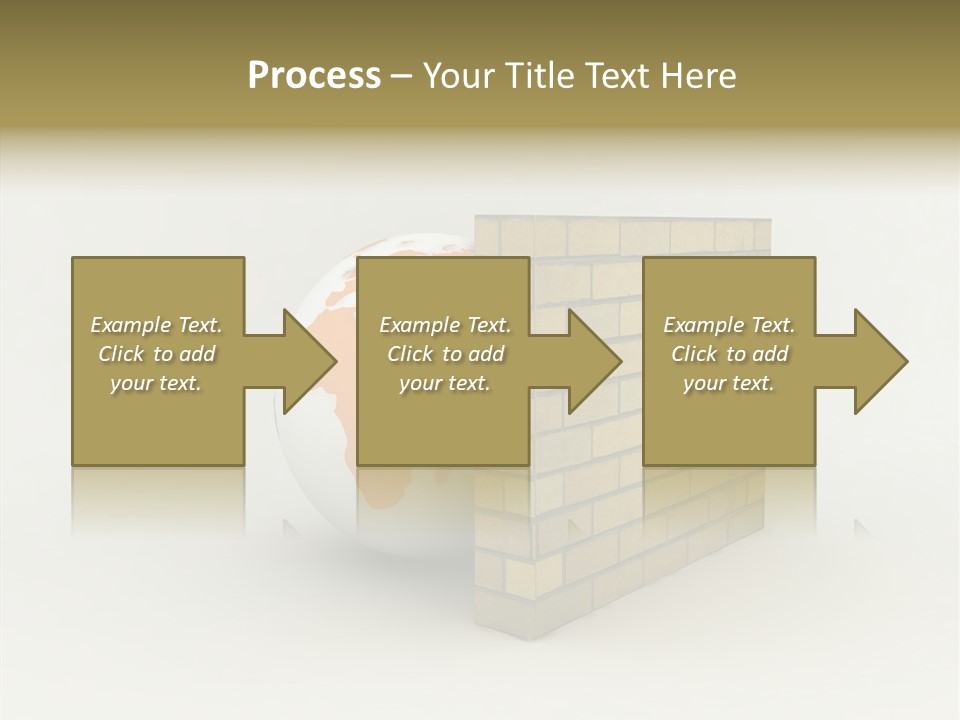 Bricks Globe Geo PowerPoint Template
