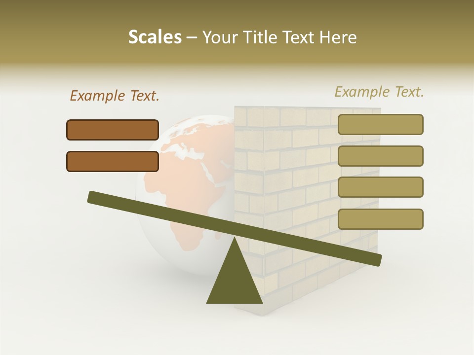 Bricks Globe Geo PowerPoint Template