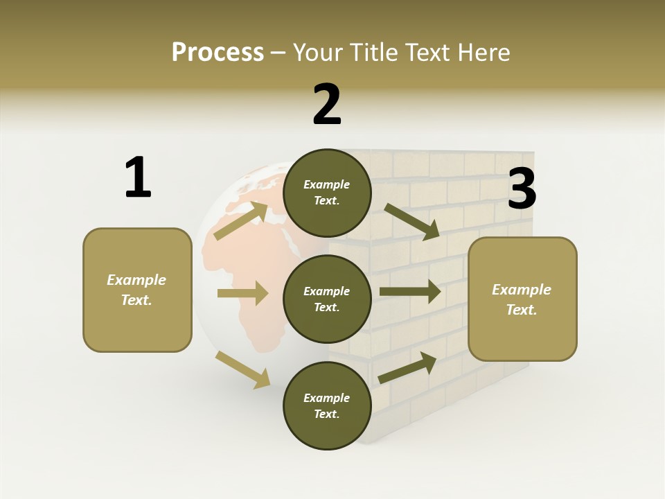 Bricks Globe Geo PowerPoint Template