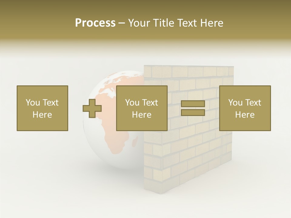 Bricks Globe Geo PowerPoint Template