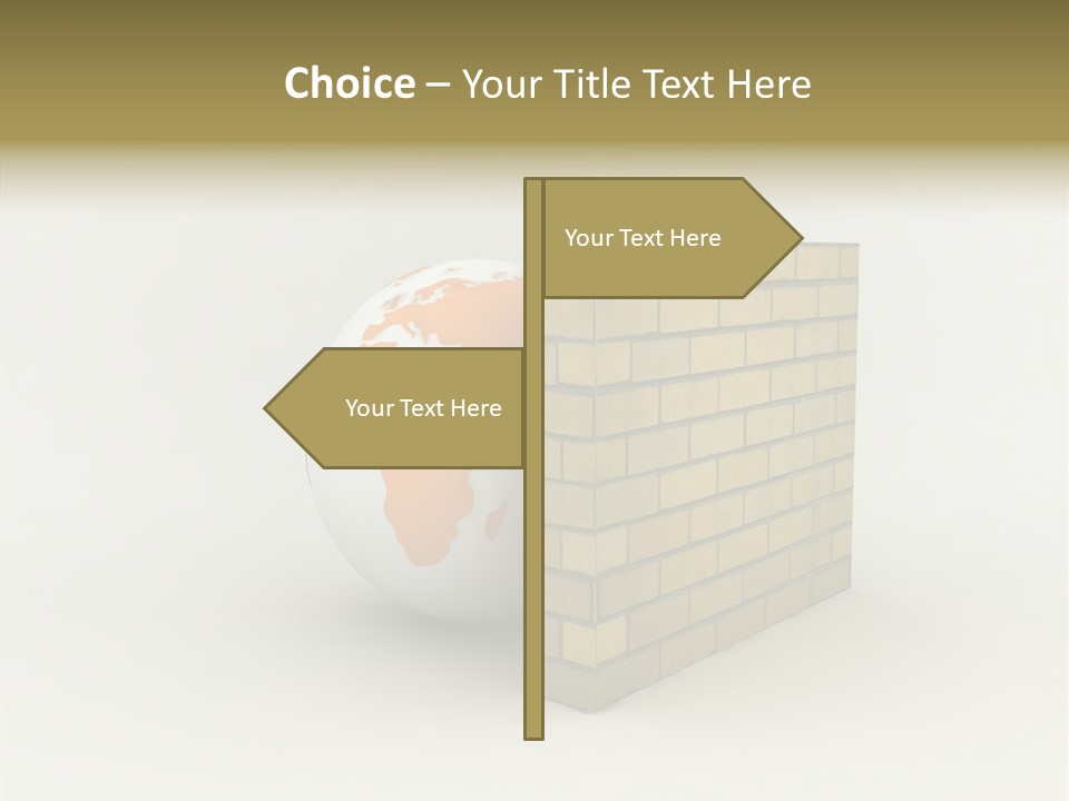 Bricks Globe Geo PowerPoint Template