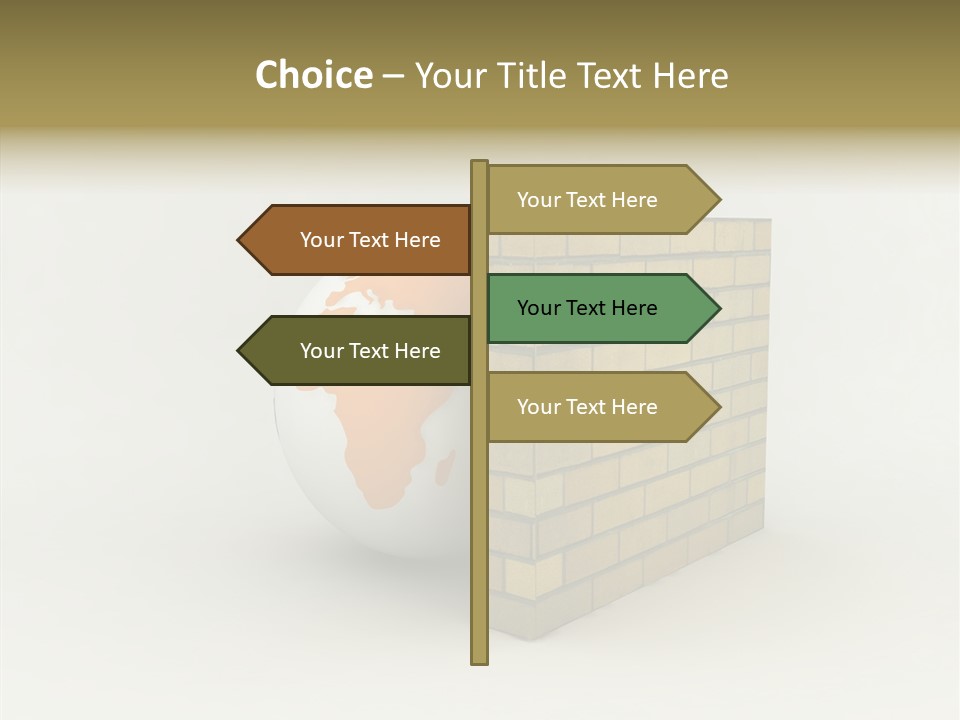 Bricks Globe Geo PowerPoint Template