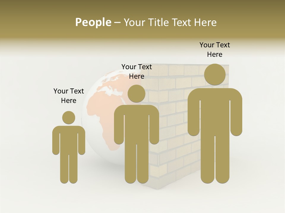 Bricks Globe Geo PowerPoint Template