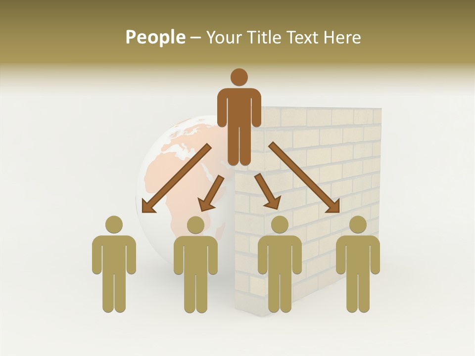 Bricks Globe Geo PowerPoint Template