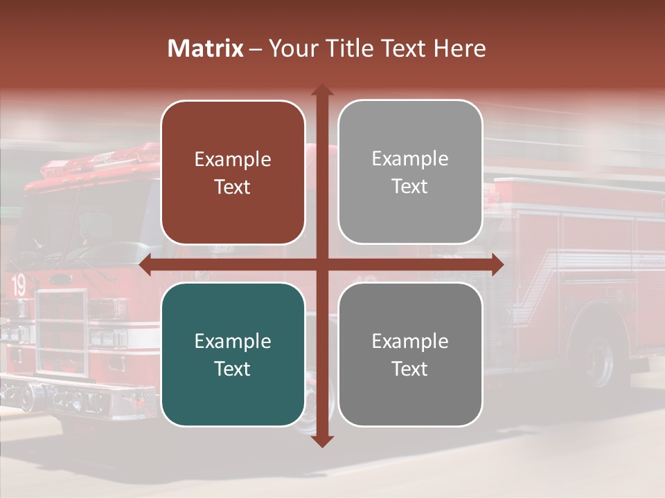 Fire Red Emergency PowerPoint Template